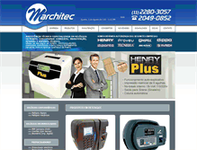 Tablet Screenshot of marchitec.com.br